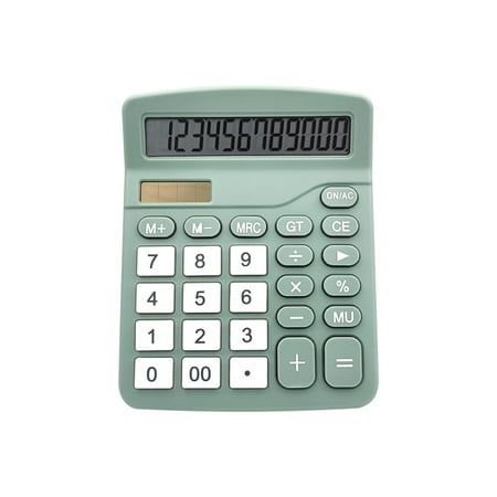 Christmas Savings Clearance! Cbcbtwo Basic Calculators, 12-Digit Portable Desk Calculator Battery and Solar Dual Power, with LCD Display and Sensitive Button, for Home Office College School Supplies Size: 5.83"L x 4.72"W x 1"H.  Color: Green. Green Calculator, Basic Calculators, Solar Calculator, Mechanical Calculator, College School Supplies, Kids School Supplies, Christmas Savings, Portable Desk, Student Desks