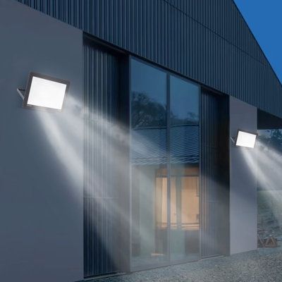 It is so pleasant to sit in the courtyard and enjoy the scenery at night. This LED floodlight is your ideal choice. It adopts a more compact design with die-casting aluminum alloy frame and tempered glass, which is solid and durable. With 288 LED light beads, it can provide bright light to can cover a large range (49ft). Meanwhile, the constant-current drive and air convection technology ensure the safety of use. It will be a great addition to your yard! Sensor Lights Outdoor Motion, New Age False Light, Spotlights Vs Flood Lights Outdoor, Out Door Spot Lights, Energy Saving Lights, Front Yard Lights On House, Paver Lights Driveway, Philips Hue Exterior, Motion Lights Outdoor House