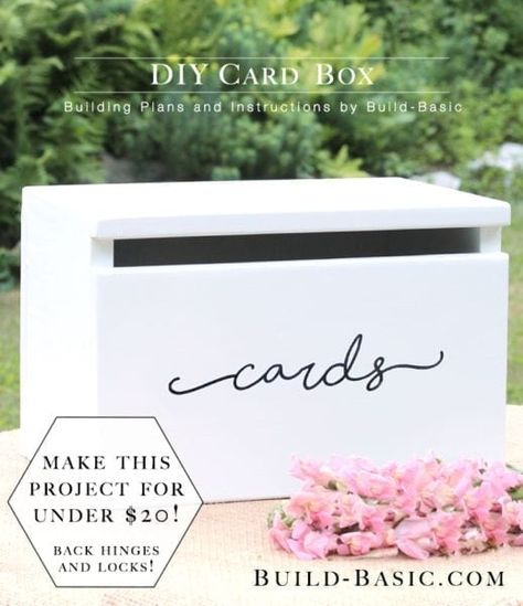 Wedding Card Box Ideas Elegant, Elegant Party Themes, Modern Wedding Diy, Diy Card Box, Wedding Card Box, Card Box Wedding, Affordable Wedding, Wedding Boxes, Pretty Wedding