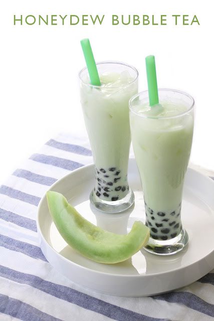 Honeydew Boba Tea, Honeydew Melon Smoothie, Honeydew Smoothie, Melon Smoothie, Boba Tea Recipe, Bubble Tea Flavors, A2 Milk, Foodgawker Recipes, Korean Drinks