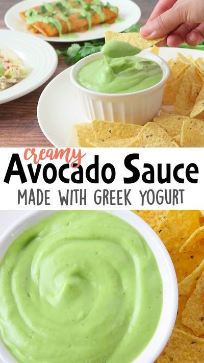 This Healthy Creamy Avocado Sauce made w/Greek yogurt, is easy & ready in 5 minutes! Use it as an avocado dip, or drizzle on your favorite foods like: tacos, enchiladas, nachos, salads…just to name a few! Click 🔗for the full detailed recipe! 😋🥑#avocadorecipes #healthyrecipes #greekyogurt #avocado #keto #ketorecipes Avocado Drizzle Sauce, Greek Yogurt Enchilada Sauce, Avocado Sauce For Fish, Spicy Avocado Sauce, Avocado Sauce For Tacos, Sauce With Greek Yogurt, Greek Tacos, Keto Sauce, Avocado Keto