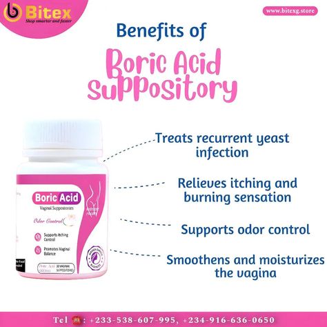 HAVE YOU BEEN BATTLING WITH INFECTIONS ?🤔 Have you tried BORIC ACID? 😍 🌹 Boric acid is an effective way to permanently treat infections, no matter how long it has stayed... PID, STAPH, UTI, OVARIAN CYST, CEASED MENSTRUATION etc. No matter the name it goes by, boric acid would take out all traces of it, leaving your biological systems clean and free... #infection #boricacidcapsules #boricacid #health #femininehygiene Boric Acid For Yeast Infection, Boric Acid Suppositories Benefits, Boric Acid Uses, Boric Acid Suppositories, Fibroid Tumors, Boric Acid, Christian Motivational Quotes, Homemade Facials, Feminine Hygiene