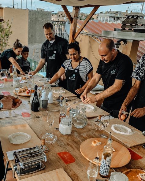 Pasta Making In Italy, Cooking Class Rome, Pasta Making Classes In Italy, Cooking Classes Aesthetic, Italian Cooking Class Aesthetic, Pasta Class Italy, Cooking Class In Italy, Pasta Making Party, Cooking Class Italy