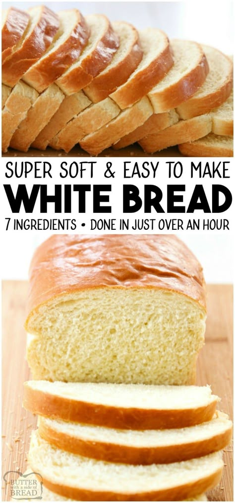 Easy White Bread Recipe, Sandwich Wrap, Pembuat Roti, White Bread Recipe, Sandwich Bread Recipes, Make Bread, Best Bread Recipe, Bread Machine Recipes, Easy Bread Recipes