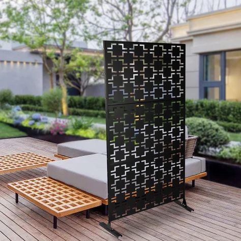 PRICES MAY VARY. 【Privacy Partition】If you want extra privacy, a decorative privacy screen can create a separate area. The checker pattern design not only provides you with privacy but also provides good ventilation and gets rid of the oppressive atmosphere! The 6.2ft height screen provides you with enough privacy protection to drive away the embarrassment! 【Durable and Stable】It is made of high-quality steel and its surface is treated with nano-high temperature baking paint, which is waterproof Sunshine Room, Privacy Screen Fence, Outdoor Privacy Screen, Privacy Partition, Metal Fence Panels, Privacy Fence Screen, Planter Wall, Screen Outdoor, Decorative Room Dividers