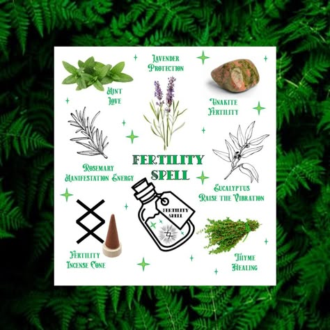 Spells For Getting Pregnant, Fertility Oils Witchcraft, Spells For Fertility, Herbs For Fertility Witchcraft, Jar Spell Recipes, Herbs For Fertility Spell, Spell Jar For Fertility, Fertility Simmer Pot, Spell For Fertility