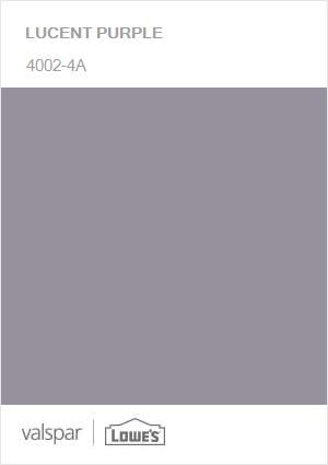 Valspar Paint Colors Purple, Purple Undertone Grey Paint, Gray Lilac Paint, Lilac Gray Bedroom, Silvered Purple Paint, Lilac Grey Bedroom, Purple Gray Paint Colors, Grayish Purple Paint, Dusty Purple Paint