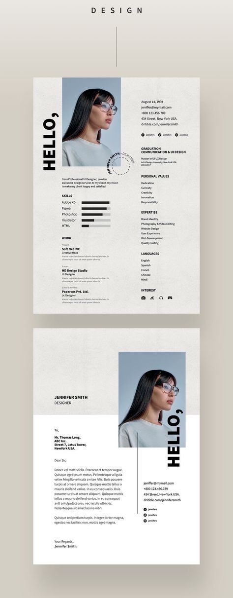 Marketing Portfolio Design, Marketing Resume Design, Resume Design Creative Graphic Designers, Portfolio Graphic Designers Inspiration, Graphic Design Portfolio Ideas, Portfolio Design Ideas, Graphic Designer Resume, Curriculum Vitae Design, Cv Website