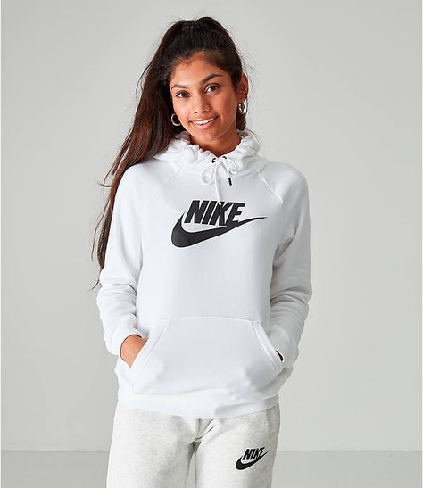 Women's Nike Sportswear Essential Hoodie| Finish Line size large Nike Shirts Women, Nike Women Outfits, Hoodie Weather, Essential Hoodie, Women's Sportswear, Preppy Girl, Women's Hoodies, Sweatshirt Outfit, Girl Fits