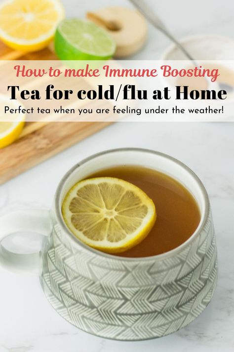 Immune Boosting Tea, Tea For Colds, Wellness Tea, Homemade Tea, Itchy Throat, Under The Weather, Cold Remedies, Runny Nose, Good Health Tips