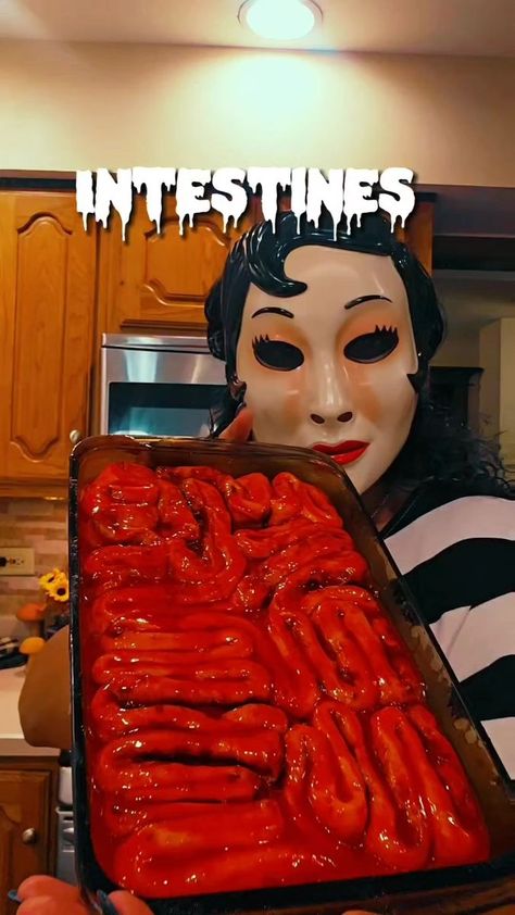 🧟‍♀️ Cinnamon Roll Intestines 🧟‍♂️ . For Halloween 2023, I whipped up a spooky dish for my short. Using Pillsbury cinnamon rolls, I crafted edible intestines, perfect for Halloween treats. These guts are a ghoulish addition to my Halloween party food lineup, adding a touch of creepy fun to a Halloween DIY creation. If you're looking for gross food ideas for Halloween, these cinnamon roll intestines are a must-try. They turned out so realistic that my Halloween party guests couldn't believe the Halloween Cinnamon Rolls Guts, Cinnamon Rolls Halloween Intestines, Halloween Guts Food, Halloween Hot Food, Cinnamon Roll Brains Halloween, Cinnamon Roll Guts Halloween, Cinnamon Roll Intestines Halloween, Edible Intestines Halloween, Intestine Cinnamon Rolls