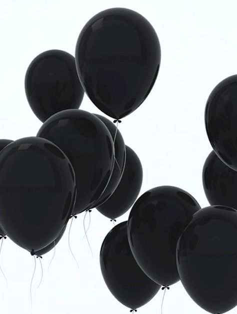 stellarsky Blackest Black, Black Balloons, Foto Art, Black And White Aesthetic, Wallpapers Backgrounds, Black N White, Samhain, Happy Colors, Event Styling