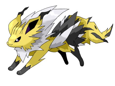 MegaJolteon by ChrisJ-Alejo.deviantart.com on @deviantART Fake Pokemon, Pokemon Eevee Evolutions, Pokemon Fake, Mega Pokemon, Mega Evolution, Lightning Rod, Pokemon Eeveelutions, Black Pokemon, Eevee Evolutions