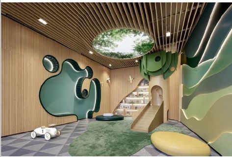 Children Hospital Design, Kindergarten Interior, Daycare Design, Kids Cafe, Kindergarten Design, Children Hospital, Hospital Interior, Childrens Playroom, Playroom Design