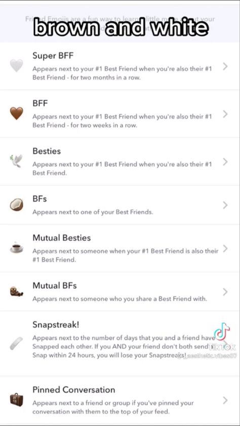 Friendship Emojis Snapchat, Snap Chat Emoji Themes, Bsf Emojis, Emoji Snap, Snapchat Streak Emojis, Emoji Themes, Cute Snapchat Names, Funny Nicknames For Friends, Snap Emojis