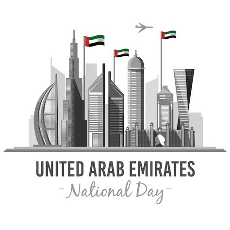 Uae National Day Drawing, Uae National Day Ideas, Uae National Day Design, Khaliji Style, National Day Uae, Uae Flag, Diwali Poster, Wedding Kurta, Uae National Day