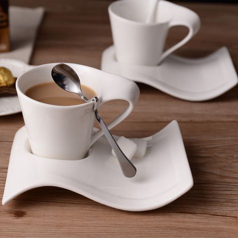 Smarter Shopping, Better Living!  Aliexpress.com Luxury Couple, Dining Room Accessories, Coffee Cup And Saucer, Fancy Coffee, Coffee Cups And Saucers, Ceramic Coffee Cups, Cups And Mugs, Cup And Saucer Set, Ceramic Cups