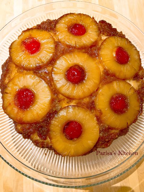 Moist Pineapple Upside Down Cake, Cake From Scratch Recipe, Pineapple Upside Down Cake From Scratch, Pineapple Upside Cake, Pineapple Upside Down Cupcakes, Southern Lady Cooks, Cake From Scratch, Golden Rings, Pineapple Rum