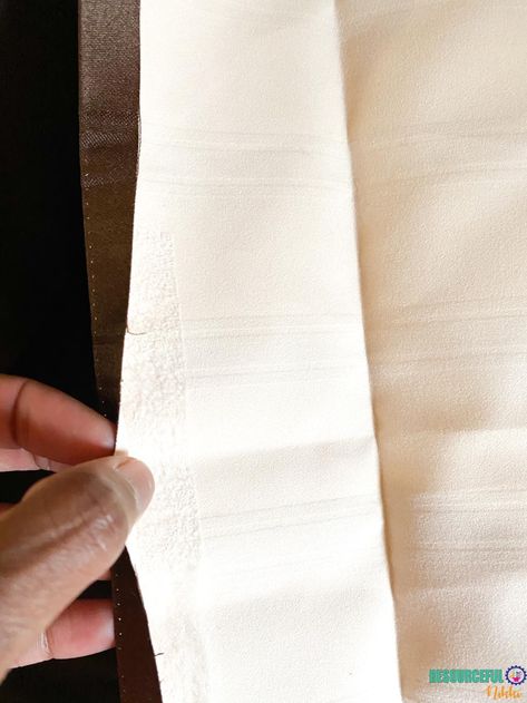 Four Ways To Lengthen Curtains | Resourceful Nikki How To Lengthen Curtains That Are Too Short, Lengthen Curtains Diy, How To Lengthen Curtains, How To Make Curtains Look Expensive, Adding Length To Curtains, Add Length To Curtains, Lengthening Curtains, Make Curtains Longer, Lengthen Curtains