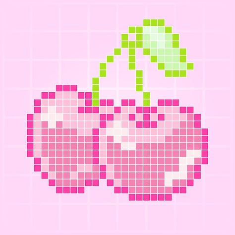 Pixel Kawaii, Easy Pixel Art, Pixel Art Templates, Pixel Drawing, Perler Bead Templates, Perler Crafts, Diy Perler Bead Crafts, Pixel Crochet, Pixel Art Grid