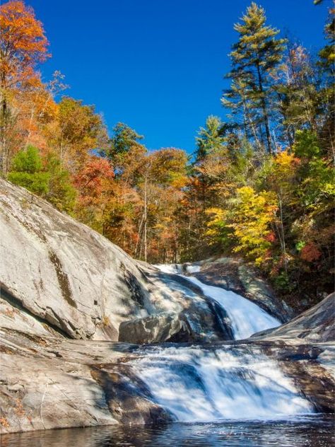 Asheville Hikes, Tennessee Mountains, Grand Canyon Rafting, Natural Water Slide, Forest Falls, Forest Waterfall, North Carolina Travel, Pisgah National Forest, Nc Mountains