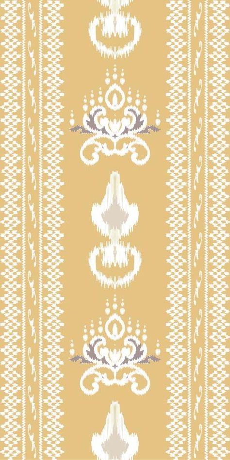 African Ikat paisley embroidery. Ikat vector tribal chevron Geometric Traditional ethnic oriental design for the background. Folk, Indian, Scandinavian, Gypsy, saree Borneo Fabric border Ikkat Paisley Embroidery, Textile Prints Design, Prints Design, Embroidery Motifs, Textile Prints, Borders, Paisley, Ruby, Digital Art