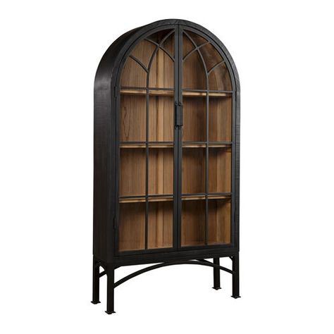 Astle Reclaimed Wood And Iron Display Cabinet by World Market