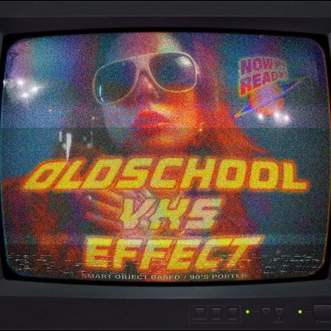 VHS Machine - Retro Monitor Effect Retro Monitor, Vhs Tv, Vhs Filter, Vhs Effect, Vhs Aesthetic, Graphic Design Portfolio Layout, Portfolio Layout, Tv Ads, Photoshop Effects