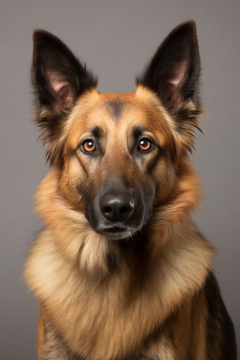 portrait photography of a german shepherd dog. German Shepherd Portrait, German Shepherd Photography, Pets Portrait, Dog Artwork, Shepherd Dogs, Carving Ideas, Dog Eyes, Knife Painting, Dog Id