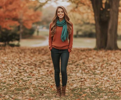 10+ Bold Autumn Outfit Ideas with Teal and Copper Touches • 333+ Inspiring Lifestyle Ideas 1990s Outfit Ideas, Teal Sweater Outfit, Teal And Copper, Autumn Outfit Ideas, Inspiring Lifestyle, Teal Scarf, Thick Scarf, Teal Sweater, Music Festival Outfits