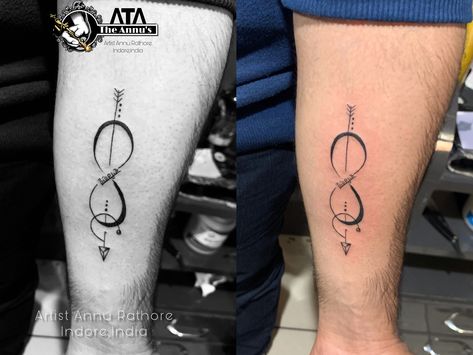 Infinity With Arrow Tattoo Designed By Annu Rathore Arrow With Infinity Sign Tattoo, Infinity Tattoo Meaning, Infinity Arrow Tattoo, Infinity Sign Tattoo, Arrow Compass Tattoo, Meaning Of Arrow Tattoo, Tattoo Free, Infinity Symbol Tattoo, Arrow Tattoo Design