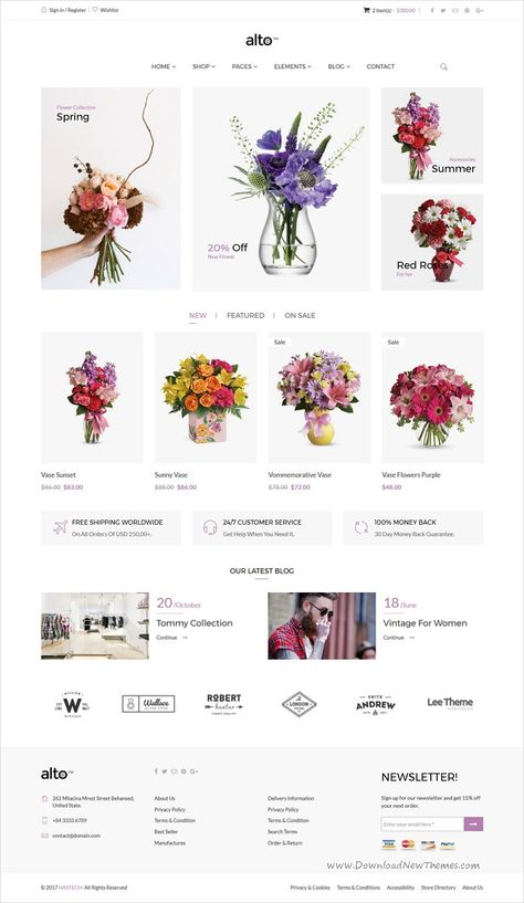 Flower Shop Website, Website Branding Design, Florist Website, Banner Design Layout, Shop Website, Bootstrap Template, Design Moodboard, Ecommerce Template, Ecommerce Website Design