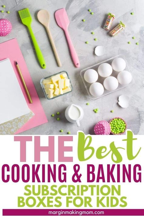 If you're considering a baking or cooking subscription box for kids, you have to read this list of all the best options! Children's cooking kits make great gifts and educational options. Learn more about the best food making kits for kids that are currently available! Cooking Set For Kids, Kids Baking Gift Basket, Baking Kits For Kids, Baking Kit Gift, Cooking Kits For Kids, Baking Gift Basket, Kids Baking Kit, Baking Gift Set, Childrens Cooking