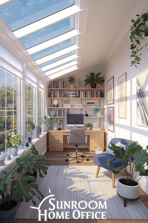 Yes! Use cozy room decor like curtains or blinds to maintain natural light 🌞 while ensuring privacy. Add dividers for a classy touch and place greenery 🌱 around for a serene atmosphere. A well-thought-out home office setup can balance openness and seclusion. Make your workspace both cozy and private! 🌿✨ Try adding sheer curtains that diffuse sunlight 🌞 but offer privacy. #sunroom #cozyroomdecor #naturalight #homeofficedecor #homeofficeideas #officeinspo #homeofficesetup #decoration Home Office Conservatory Ideas, Sunroom Home Office, Conservatory Office, Sunroom Conservatory, Bright Home Office, Office Sunroom, Curtains Or Blinds, Sunroom Office, Office With A View