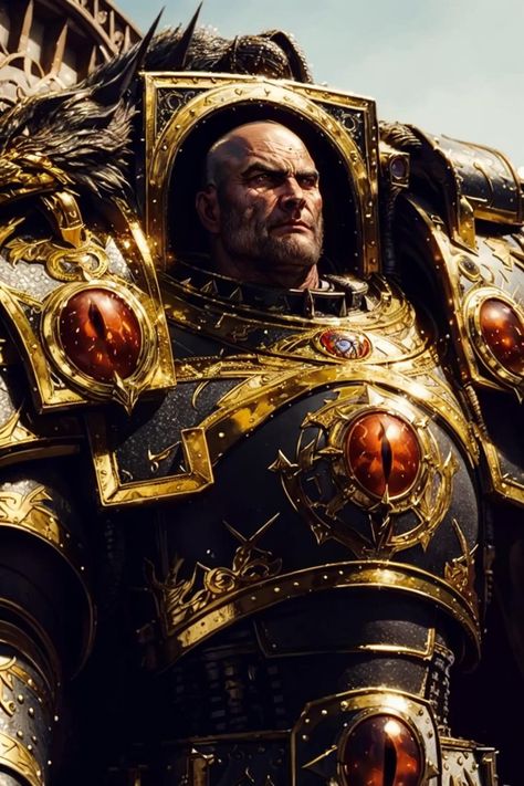 Warhammer Horus Art, Horus Warhammer 40k, Horus Lupercal Art, Horus Lupercal, Primarchs 40k, Warhammer Emperor, Luna Wolves, Warhammer Marine, Warhammer 40k Blood Angels