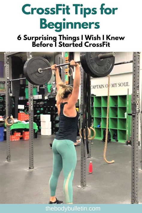 CrossFit tips for beginners.  If you are thinking about trying CrossFit, you'll definitely want to read this.  I was hesitant to start doing CrossFit not long ago, had I known these things I probably would have started sooner.   Repin and click to read.  #crossfit #crossfittips #crossfitworkouts #crossfitforbeginners Crossfit Before And After, Crossfit Stretches, Beginner Crossfit, Crossfit Workouts For Beginners, Crossfit Diet, Morning Workout Motivation, Crossfit Body, Crossfit Workouts At Home, How To Start Exercising