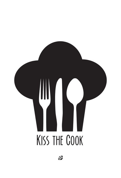 Kiss The Cook, Silhouette Stencil, Silhouette Portrait, Logo Restaurant, Scan N Cut, Silhouette Projects, Vinyl Projects, 로고 디자인, Kitchen Art