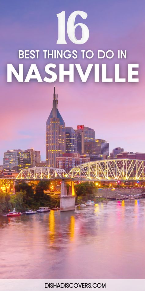 Discover the ultimate list of things to do in Nashville Tennessee! From exploring the vibrant music scene at the Grand Ole Opry to enjoying a scenic stroll along the Cumberland River, I've compiled the top 16 activities that promise an unforgettable adventure in Music City. | things to do in Nashville Tennessee | things to do in nashville tennessee for couples | best things to do in nashville tennessee | things to do in nashville tennessee bachelorette | nashville bucket list things to do | Travel Nashville, Nashville Murals, Nashville Travel Guide, Nashville Travel, Nashville City, Nashville Vacation, Things To Do In Nashville, To Do In Nashville, Cumberland River