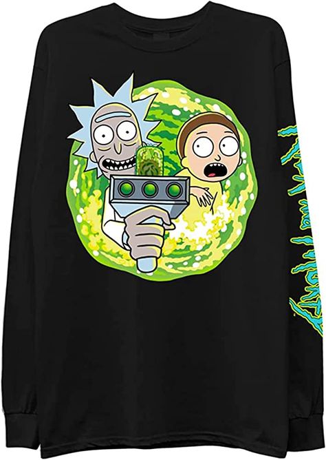 Rick And Morty Tshirt Design, Rick And Morty Graphic Tee, Rick And Morty Shirt, Mens Nightwear, Rick Y Morty, T Shirt Image, Retro Tee, Movie T Shirts, Rick And Morty