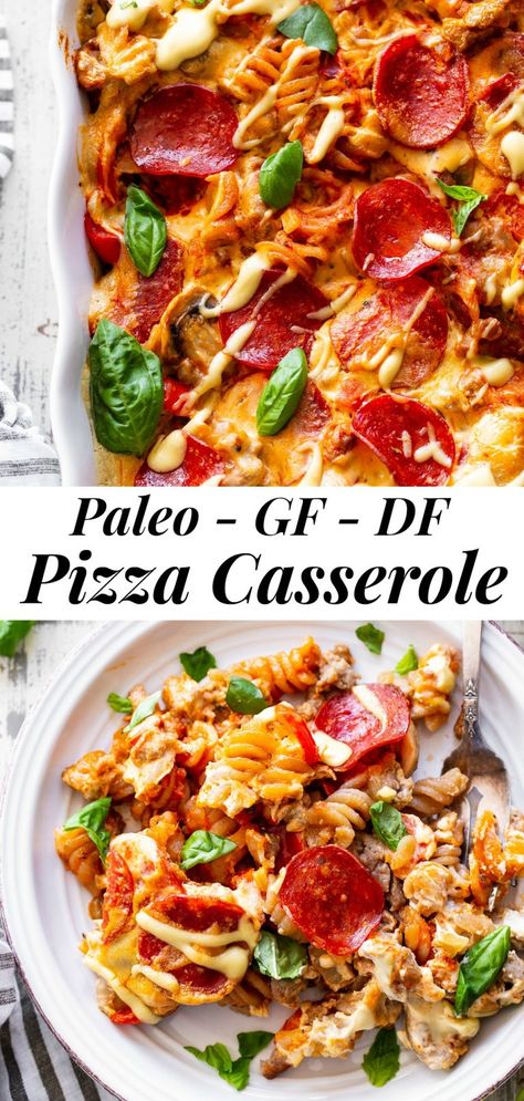 Frugal Dairy Free Meals, Easy Dairy Free Meals Dinners, Gf Df Sf Recipes Dinner, Paleo Pizza Casserole, Df Dinner, Herbal Lifestyle, Gluten Free Italian Recipes, Paleo Casserole Recipes, Casserole Gluten Free