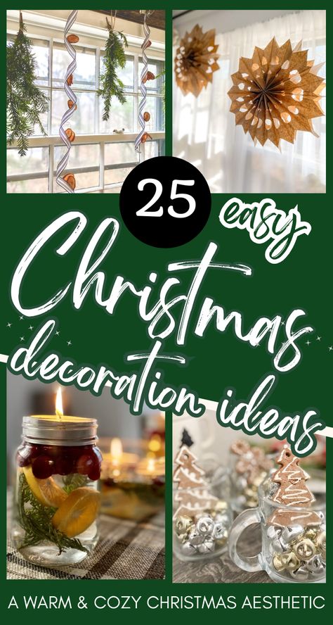 Take a look at my favorite ways to decorate in cozy, nostalgic Christmas style! These are easy Christmas decorating ideas and DIYs that create a cozy Christmas aesthetic. Updated vintage styles that lean toward modern rustic and cottagecore Christmas decor, with a touch of nostalgia! Easy and cheap Christmas crafts that are simple to pull together with common household materials! Cottagecore Christmas Decor, Rustic Christmas Diy, Cozy Christmas Aesthetic, Cheap Christmas Crafts, Cottagecore Christmas, Cheap Christmas Diy, Inexpensive Christmas, Nostalgic Christmas, Sustainable Christmas