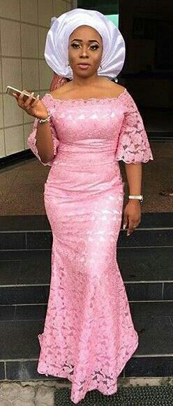 , mua @nelexperience #asoebiinspiration #loveit #whitegele #styleinspiration… African Women Dresses, Nigerian Dress Styles, Nigerian Style, Mode Prints, Change Your Style, Nigerian Lace Styles, African Lace Styles, Ghanaian Fashion, African Dresses Modern