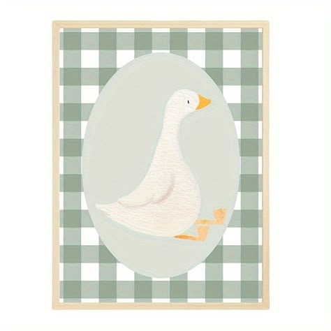 Faster shipping. Better service Nursery Digital Prints, Goose Nursery Art, Goose Wall Art, Goose Nursery Decor, Silly Goose Nursery, Screen Printing Ideas, Farm Animal Illustration, Goose Poster, Goose Illustration