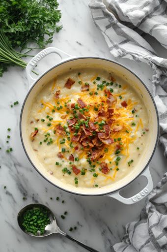 Red Potato Soup - The Fresh Man cook Potato Soup Red Potatoes, Red Potato Soup Recipes, Recipes With Red Potatoes, Red Potatoe, Red Potato Soup, Dutch Oven Potatoes, American Test Kitchen, Red Potato Recipes, Red Potato