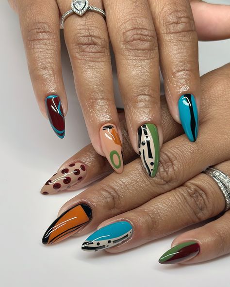 Desert 🌵 🏜️ baddie 😌 Introduction to my fall palettte 🎨 (all natural nails) Pinterest inspo combination. 🫶🏾 #dovenailsbysharon Afrocentric Nails, Fall Baddie Nails, Desert Nails, Colorful Nail Art, Colorful Nail, Ombre Acrylic Nails, Nail Candy, Dope Nail Designs, Nails Fall