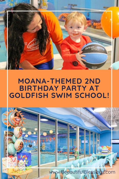 Toddler boy 2nd birthday Moana pool party at Goldfish Swim School Dayton Goldfish Swim School Birthday Party, Moana Pool Party, Boy 2nd Birthday, Birthday Pool Party, School Birthday Party, Swim Party, Swim School, 2nd Birthday Party, School Birthday