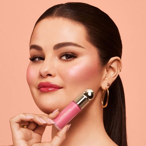 Soft Pinch Liquid Blush - Rare Beauty by Selena Gomez | Sephora Soft Pinch Liquid Blush, Selena Gomez Makeup, Rare Beauty By Selena Gomez, Selena Gomez Photoshoot, Fashion Promotion, Selena Gomez Pictures, What Makes You Unique, Beauty Marketing, Liquid Blush