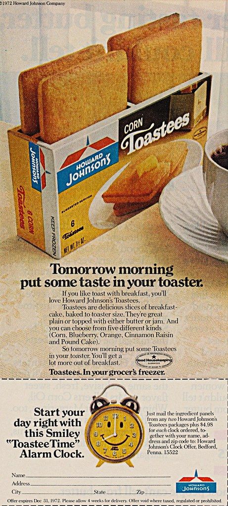 Howard Johnson's Corn Toasties | Steve | Flickr Corn Toasties, 70s Advertisements, Vintage Childhood, Howard Johnson's, Retro Food, Vintage Menu, Breakfast Choices, Cinnamon Raisin, Vintage Food