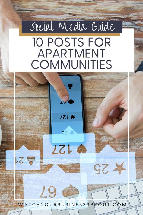 Do you ever get stumped about what to post on your community’s social media feed? Coming up with consistent posts and fun apartment marketing ideas for Facebook, Instagram and any digital marketing for apartments can be exhausting. That’s why I’ve outlined a few of my favorite types of posts to increase traffic to your apartment community. These work really well for all types of communities, but especially for lease up marketing. Apartment Lease Up Marketing Ideas, Apartment Social Media Ideas, Apartment Instagram Posts, Apartment Leasing Ideas, Apartment Social Media Post Ideas, Apartment Social Media Post, Apartment Community Events, Apartment Social Media, Apartment Marketing Ideas