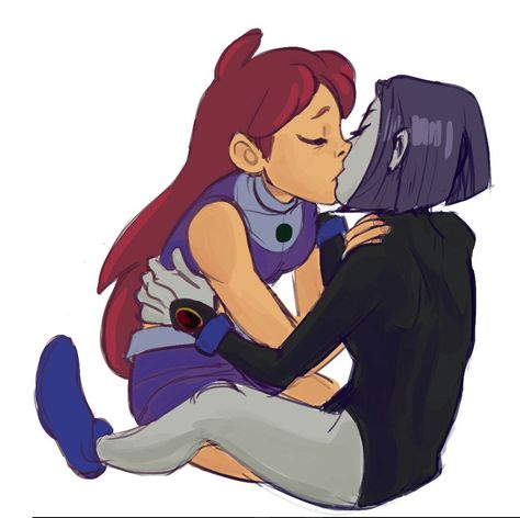 Beavis Y Butthead, Robin And Raven, Starfire And Raven, Dc Comics Women, Star Fire, Teen Titans Fanart, Rainbow Six Siege Art, Raven Teen Titans, Batman Funny